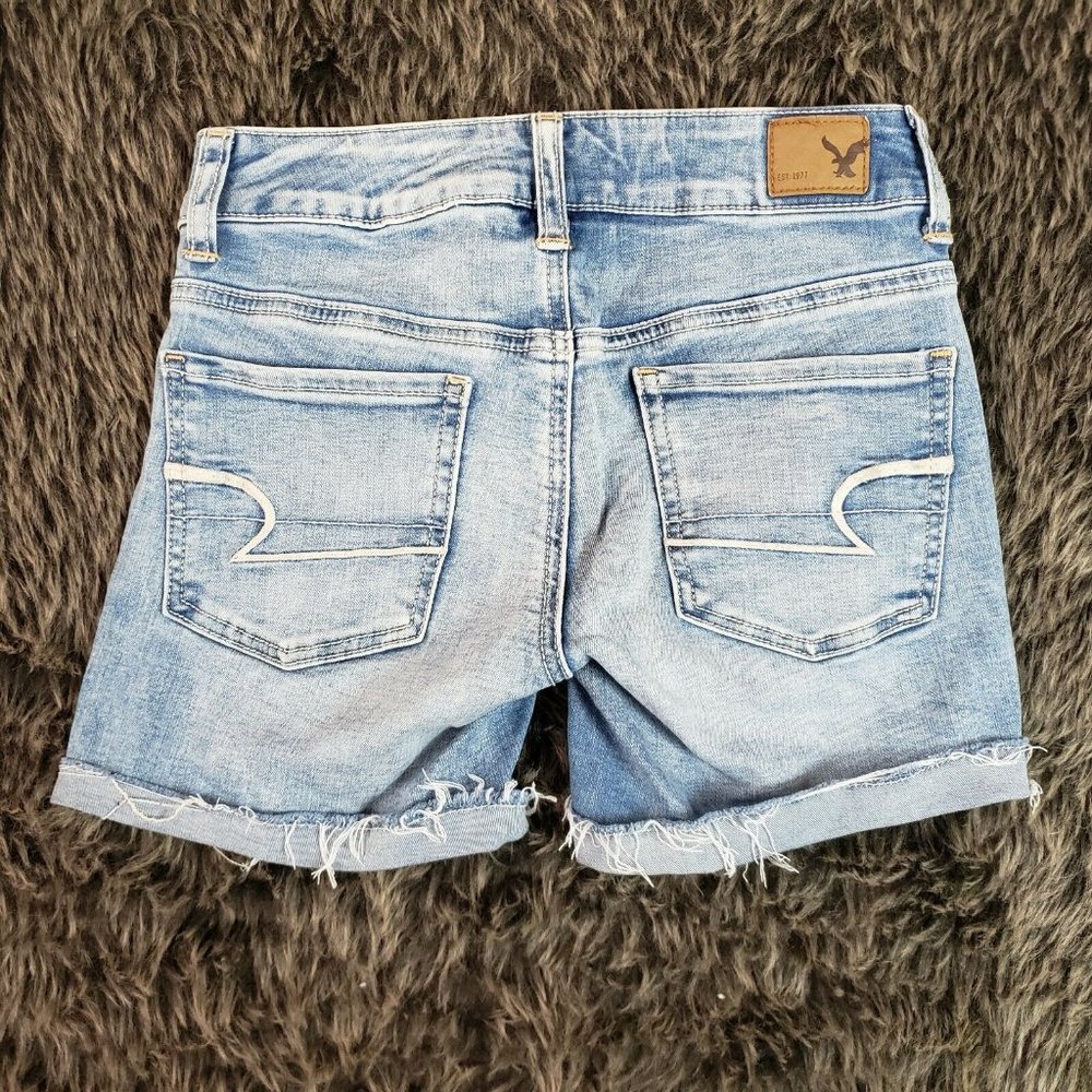 American Eagle MIDI Cutoff Jean Shorts - Picture 7 of 8
